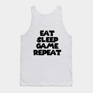 Eat Sleep Game Repeat Tank Top